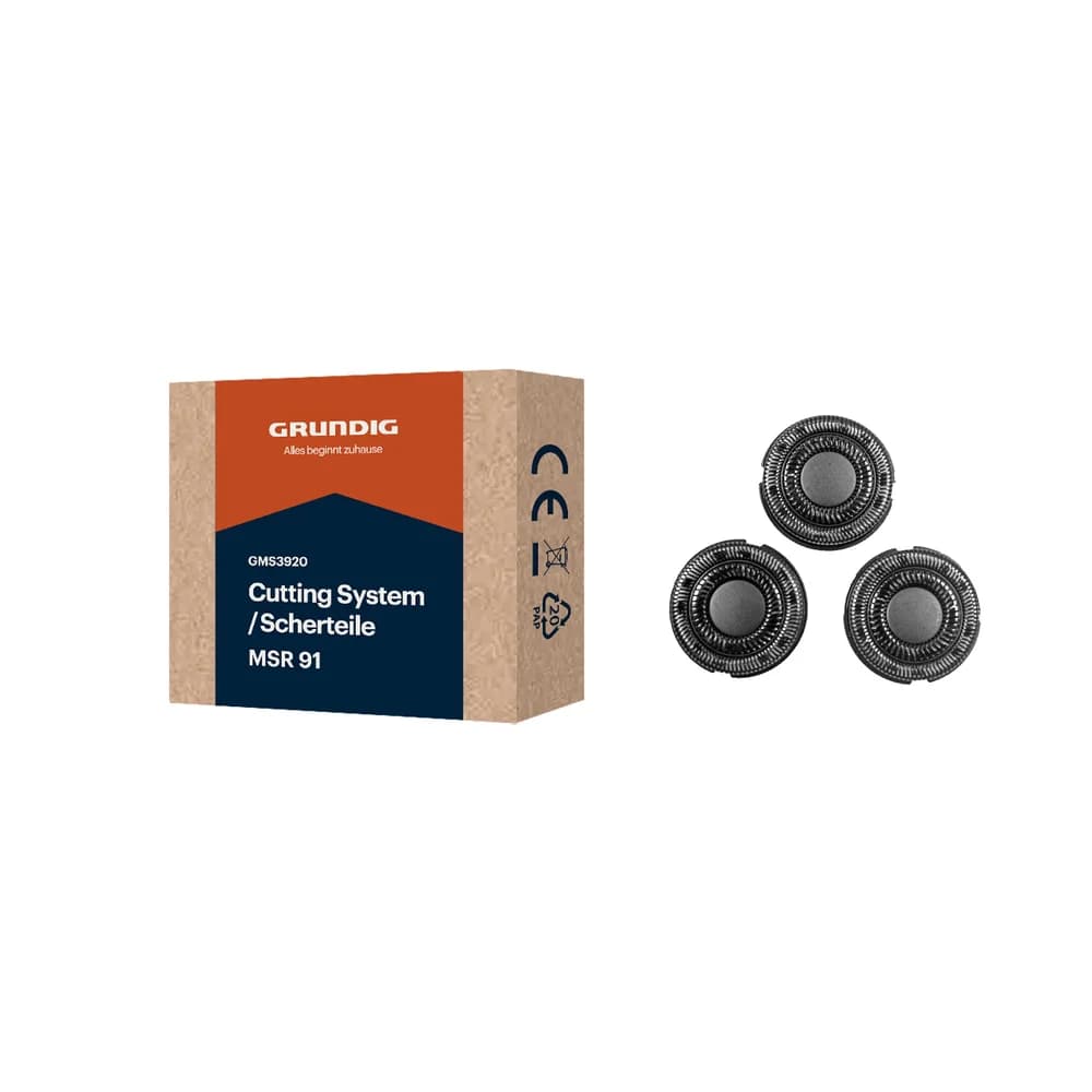 Grundig Ersatzscherköpfe GMS3920 Ersatz-Scherköpfe schwarz