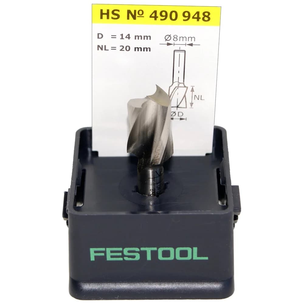 Festool Spiralnutfräser HS Spi S8 D14/20