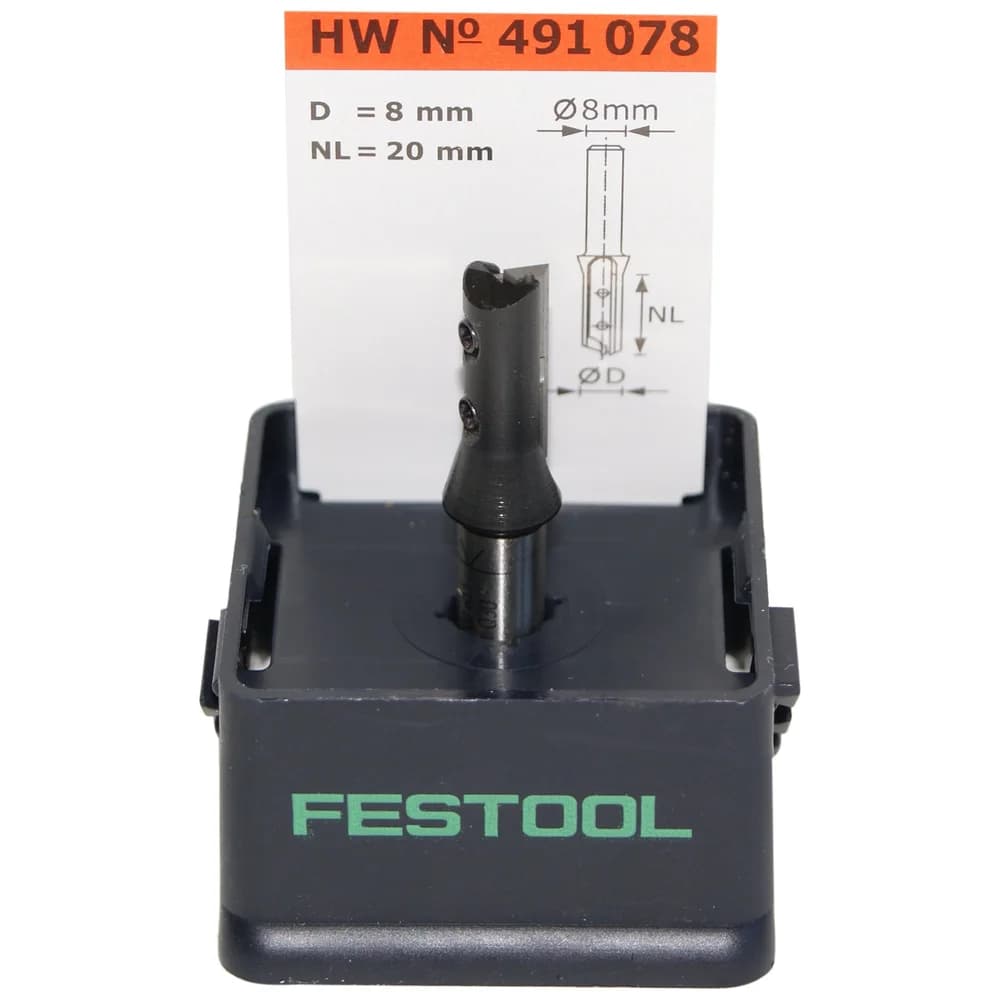 Festool Nutfräser-Wendeplatten HW S8 D8/20 WP Z1