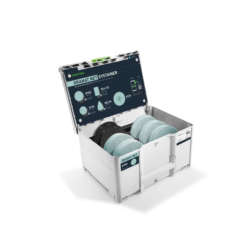 Festool Schleifmittel-Systainer3 Granat Net D150 GR NET SYS