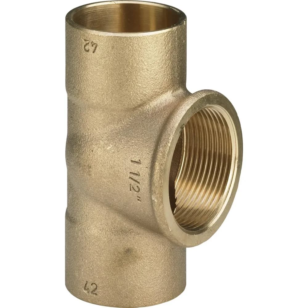 Viega T-Stück 103767 18 mm x Rp 1/2 x 18 mm, Rotguss