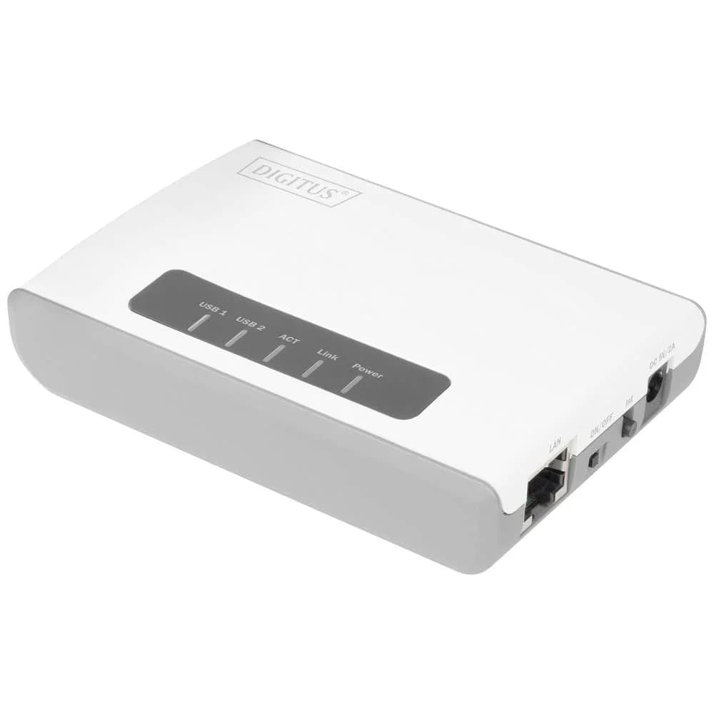 DIGITUS DN-13024 - WLAN Geräteserver, 1x RJ45, 1x USB 2.0