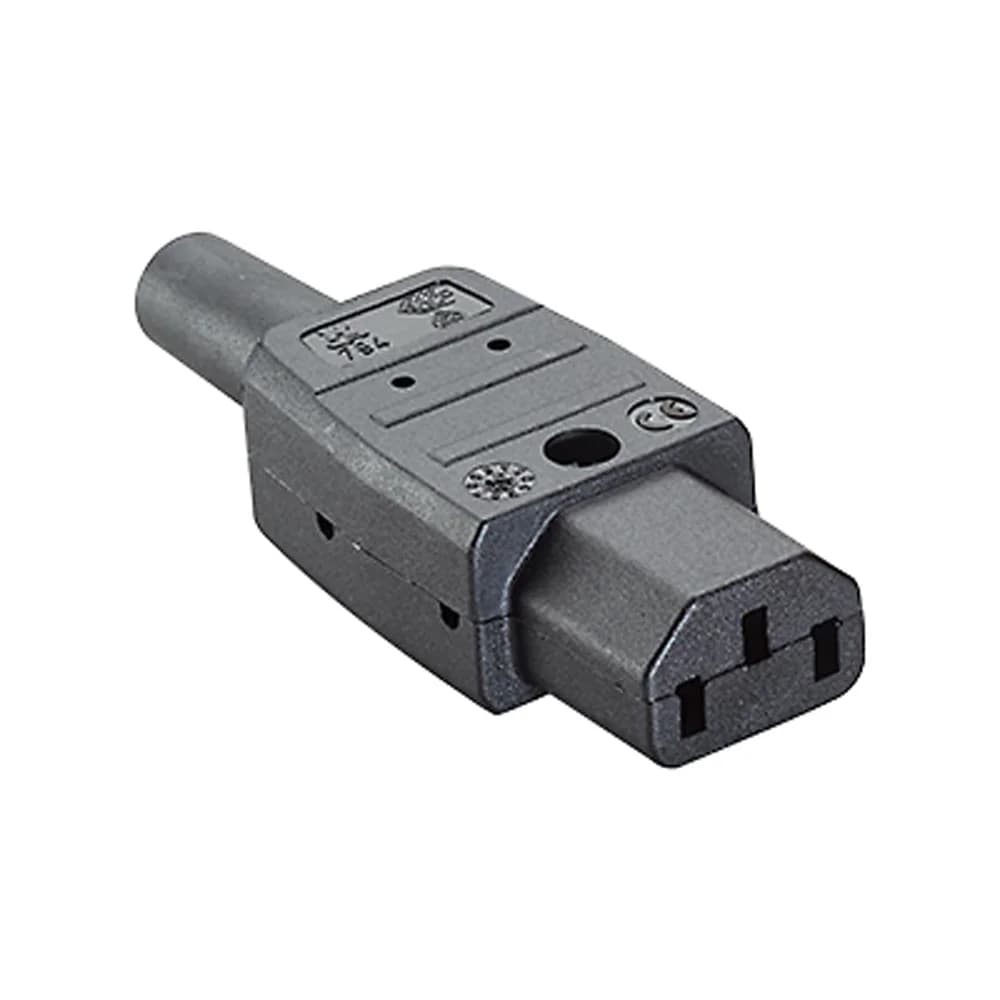 Appliance plug c13 10a/250v black