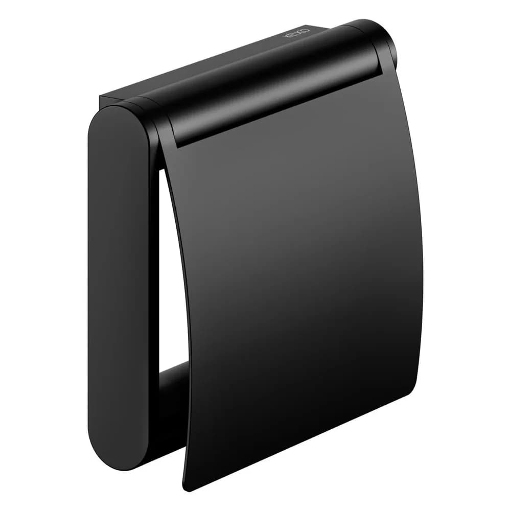 Keuco Plan Black Selection Toilettenpapierhalter 14960370000 schwarz, mit Deckel