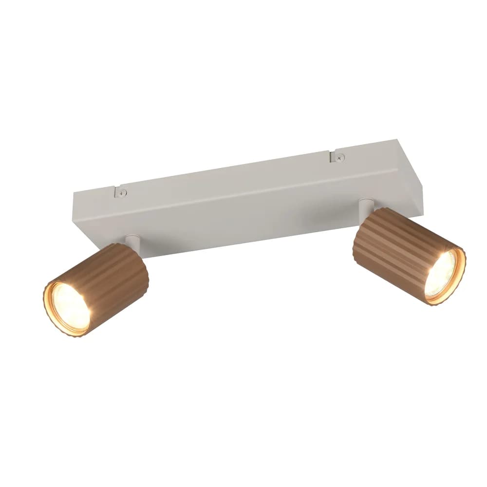 Trio 867700265 Soka GU10 Strahler 2-fach Coffee - Braun