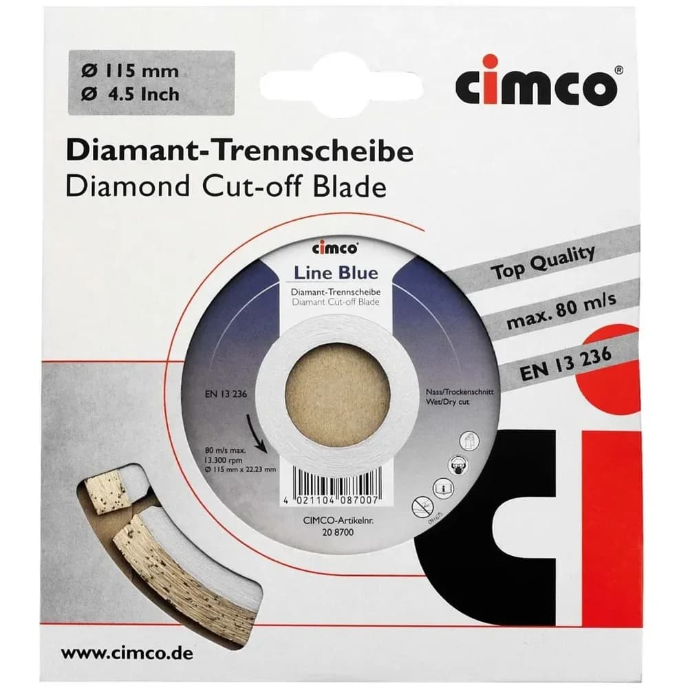 Cimco Diamanttrennscheibe D=125mm 208702