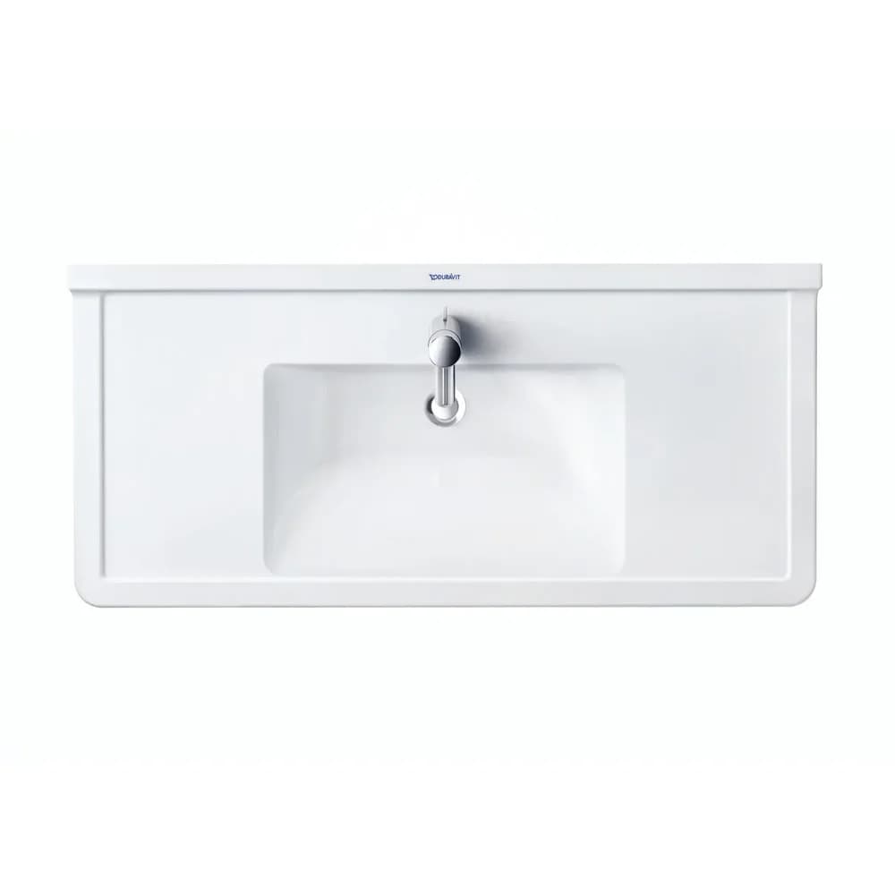 Duravit Möbelwaschtisch Starck 3 105cm, 1 Hahnloch, 0304100000, Farbe: Weiß