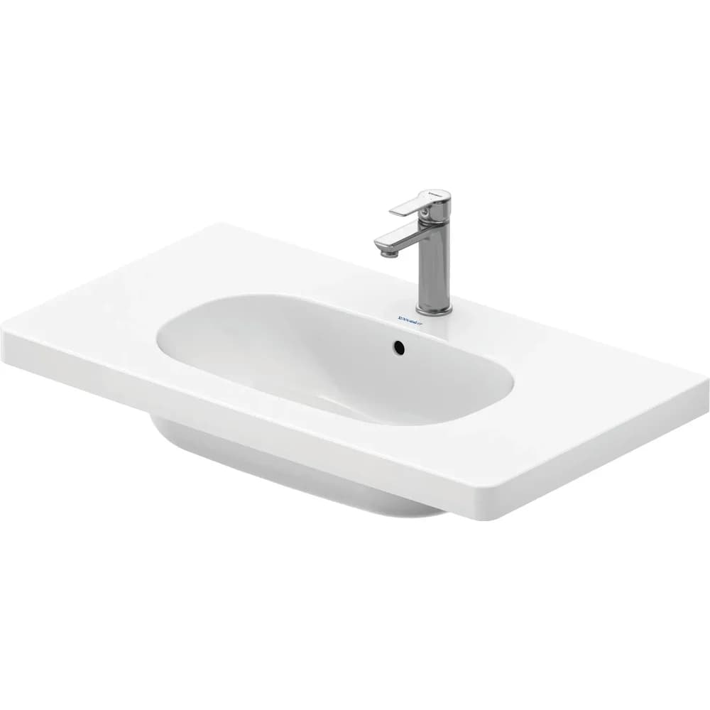 Duravit D-Code Möbelwaschtisch 85 cm, Badkeramik, 03428500002, weiß