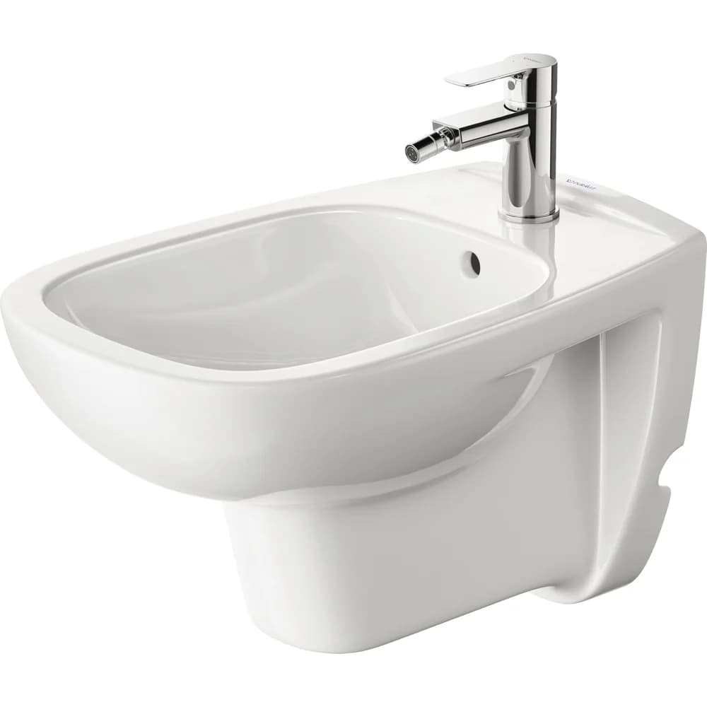Duravit D-Code Wand-Bidet, Badkeramik, 2257150000, weiß