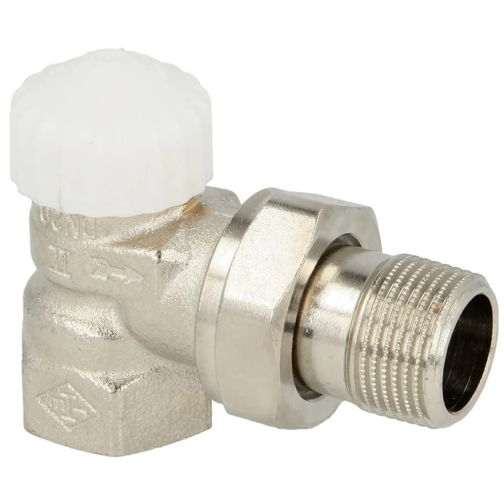 Heimeier Thermostatventil V-exakt II 371101000 Eck, Rp 3/8", Rotguss vernickelt