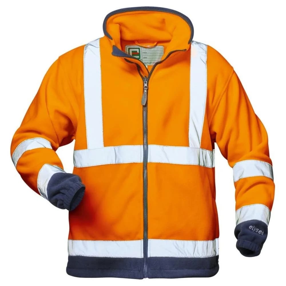 ELYSEE Warnschutz Fleecejacke Benedikt Gr. M orange/marine