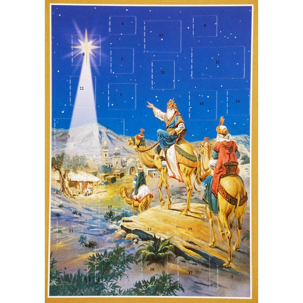 Richard Sellmer Verlag Adventskalender Postkarten-Adventskalender "Drei Könige"