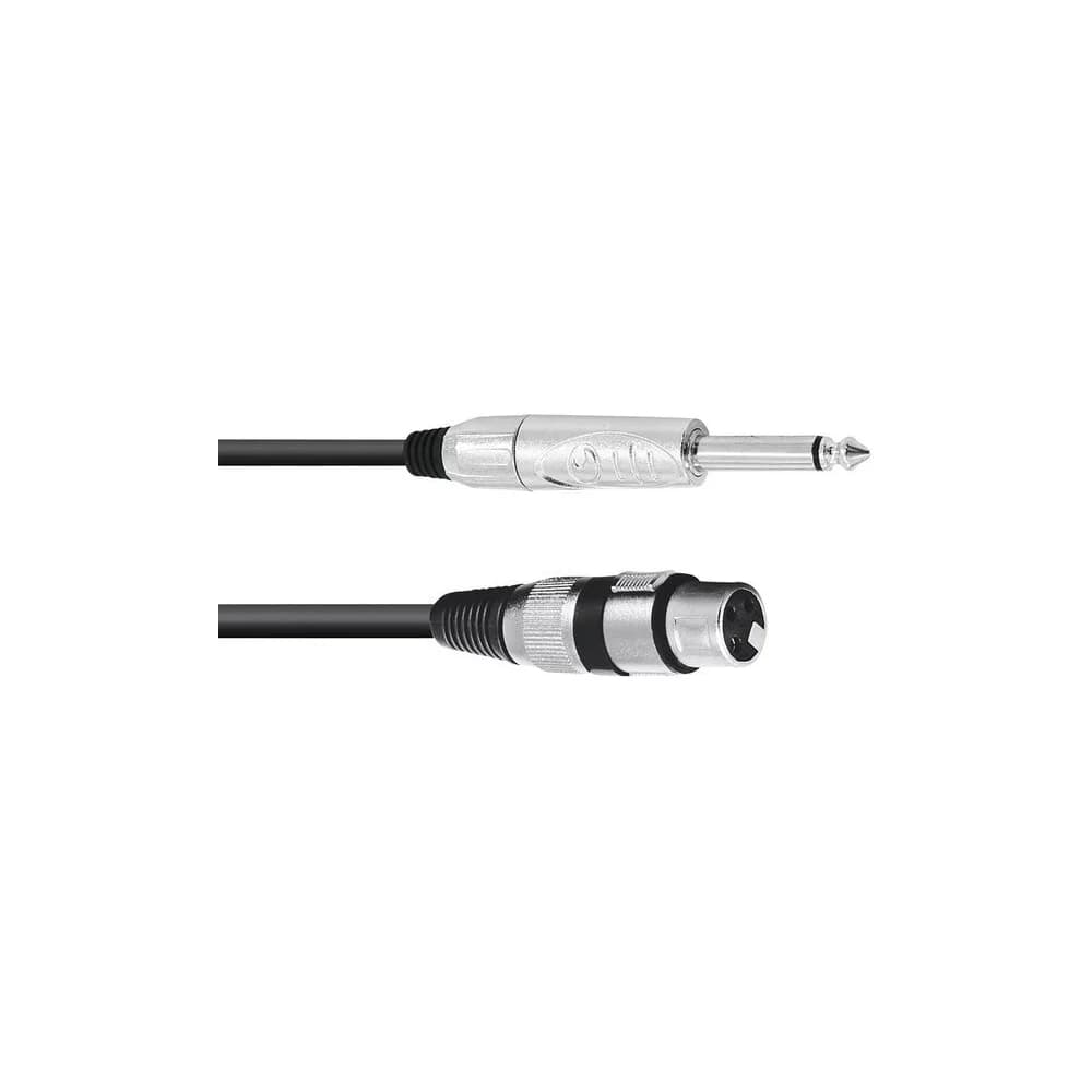 OMNITRONIC Adapterkabel XLR(F)/Klinke mono 2m sw