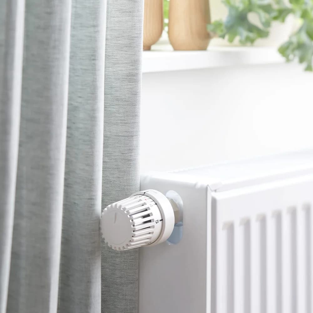 Oventrop Thermostatkopf Uni L mit eingebautem Fühler, M30 x 1,0 - Weiß