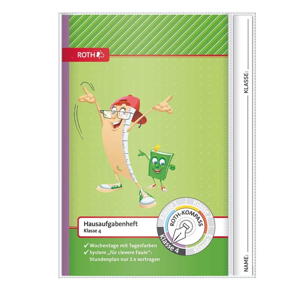 ROTH Hausaufgabenheft Kompass 4. Klasse liniert DIN A5