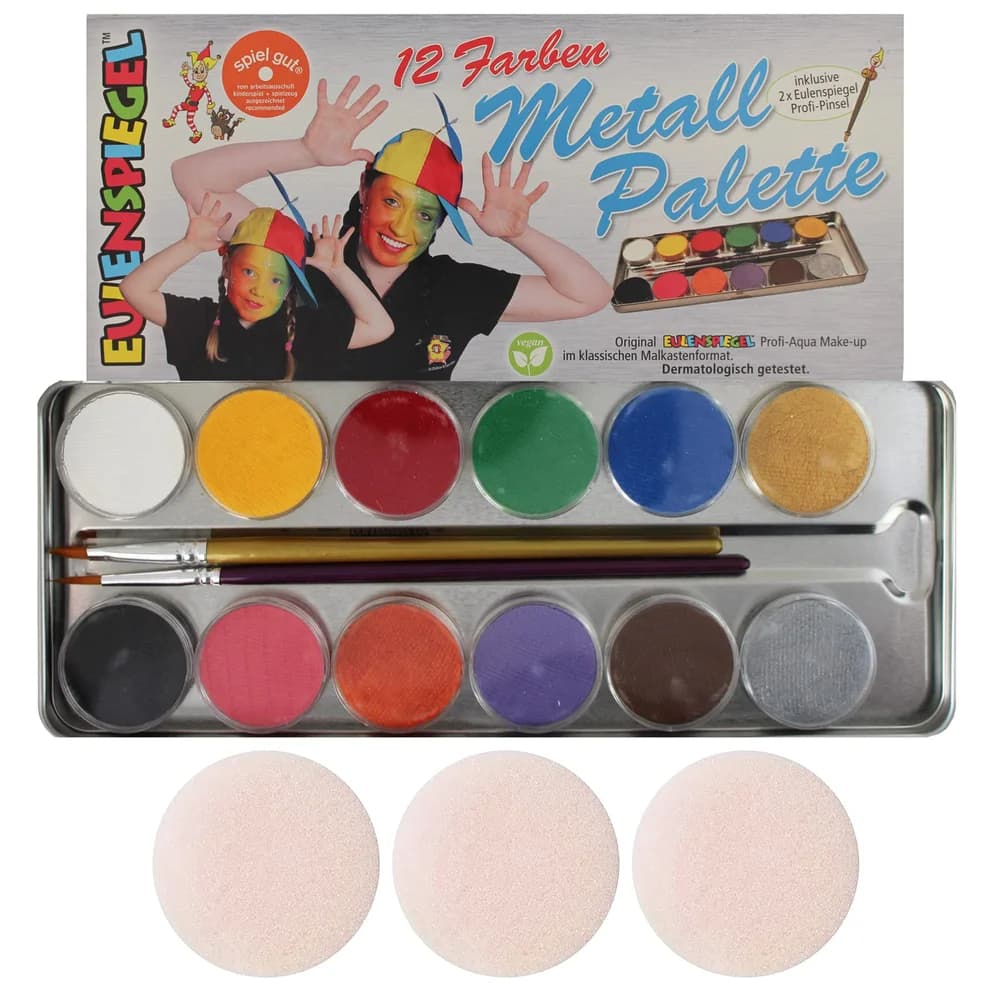 Eulenspiegel Kinder-Schaufel Eulenspiegel 212004 12 Farben Metall-Palette