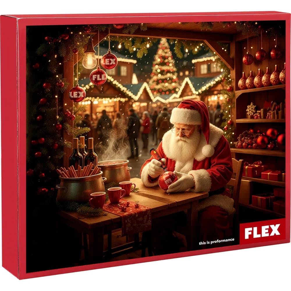 FLEX Adventskalender Weihnachtskalender 2026 - Rot