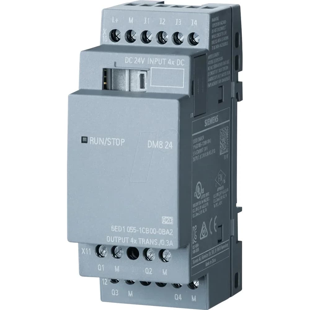 Siemens Expansion Module LOGO!8 DM8 24R 4DI/4DO, Relais
