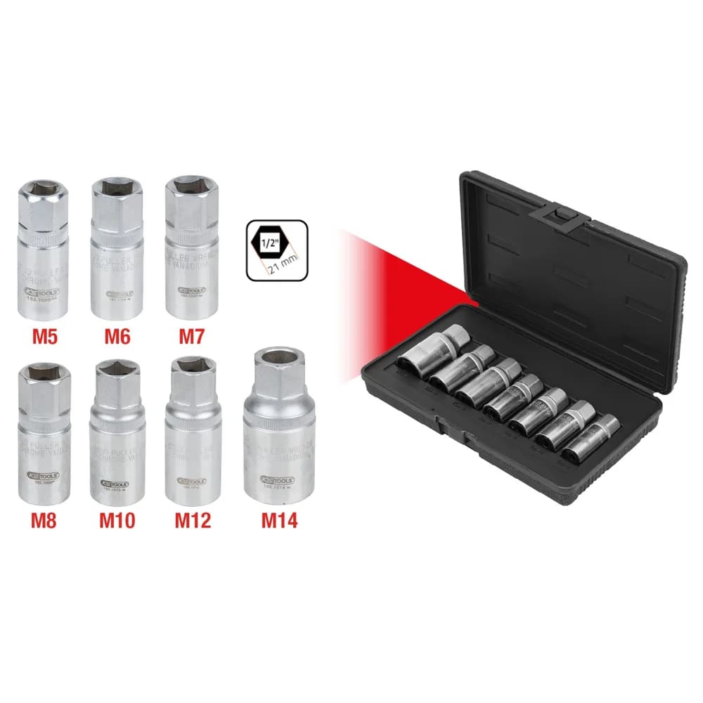 KS Tools Stehbolzen-Ausdreher-Satz, 7-teilig