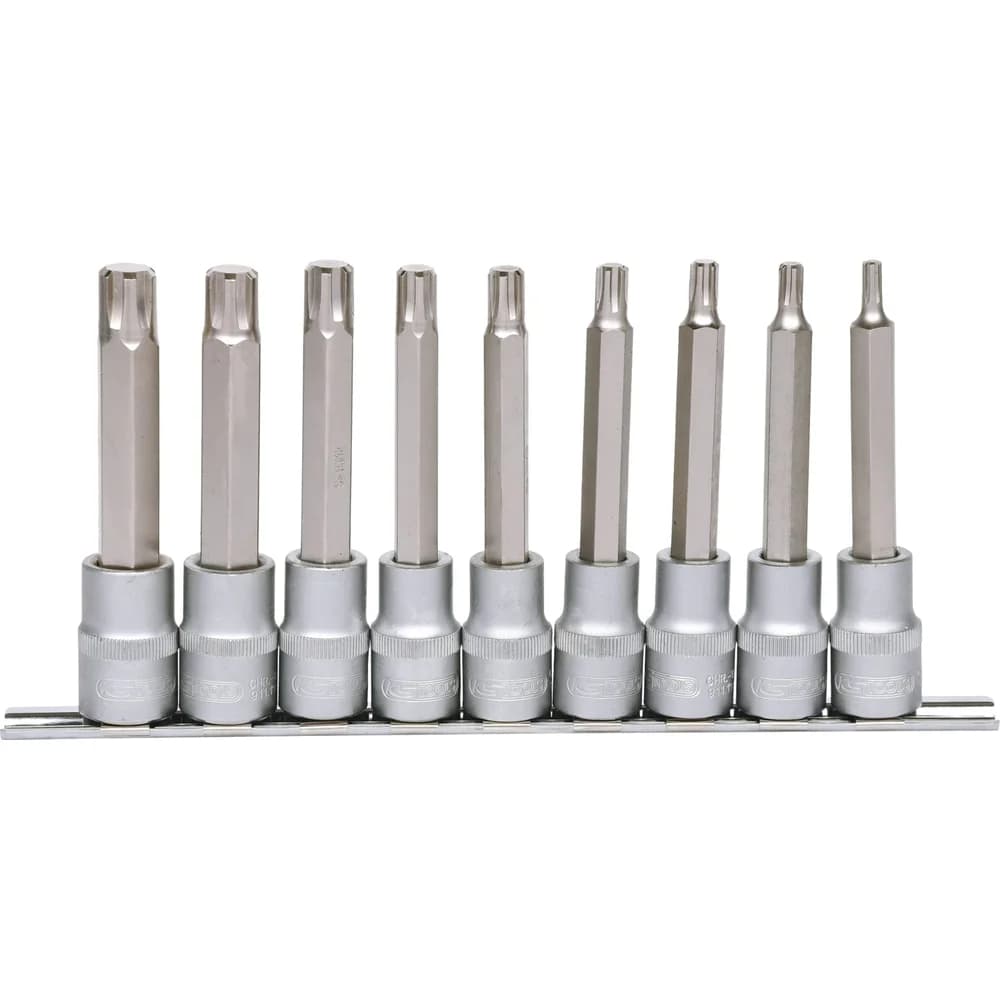 KS Tools 1/2" Bit-Stecknuss RIBE-Satz, 9-teilig, M5-M14