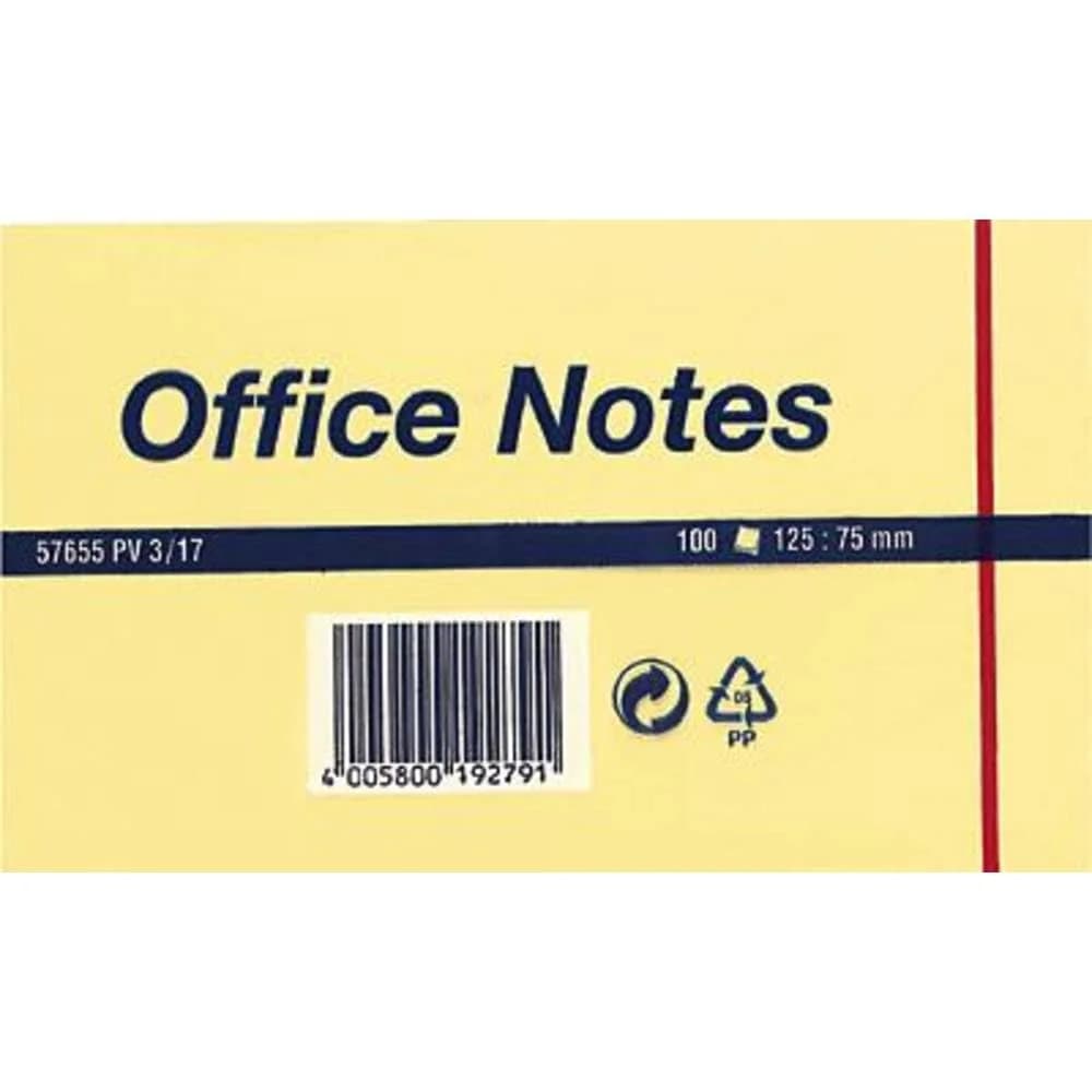 tesa Office Notes 100 Blatt 125 x 75mm gelb