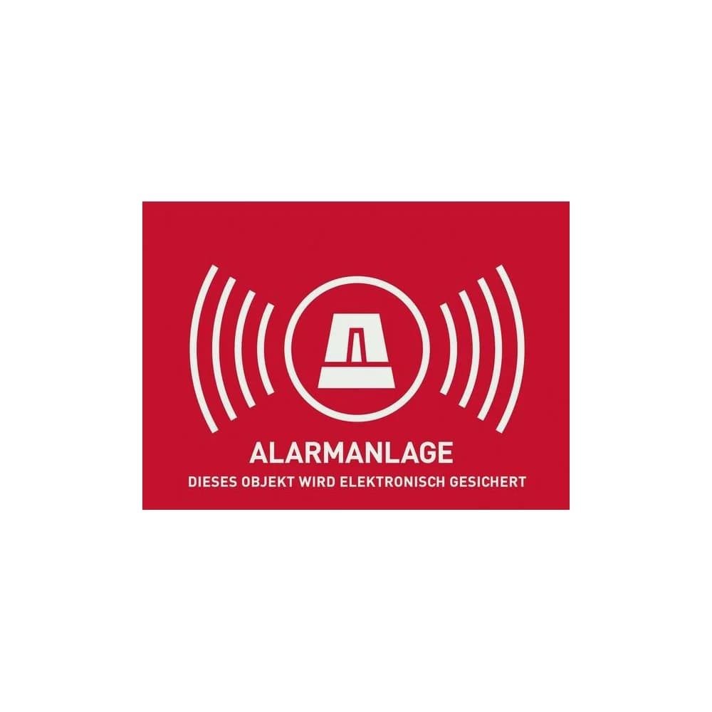 ABUS Warnaufkleber Alarm (ohne -Logo) 74 x 52,5 mm (Art.-Nr. AU1323)