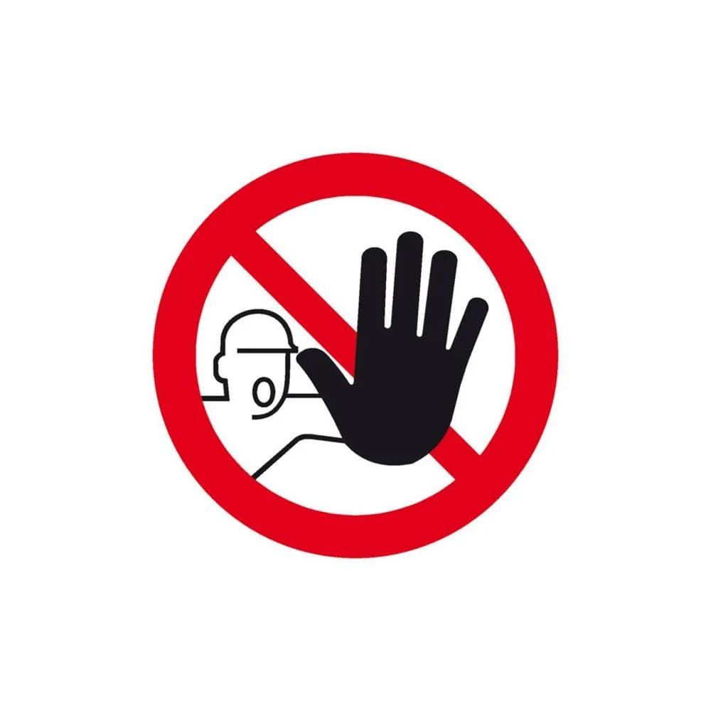 SafetyMarking Verbotsschild Folie D100 mm Zutritt für Unbefugte verboten