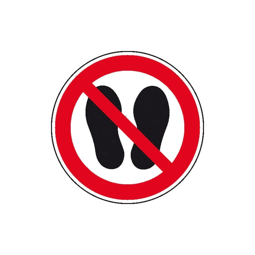 SafetyMarking Verbotsschild Folie D100 mm Betreten der Fläche verboten