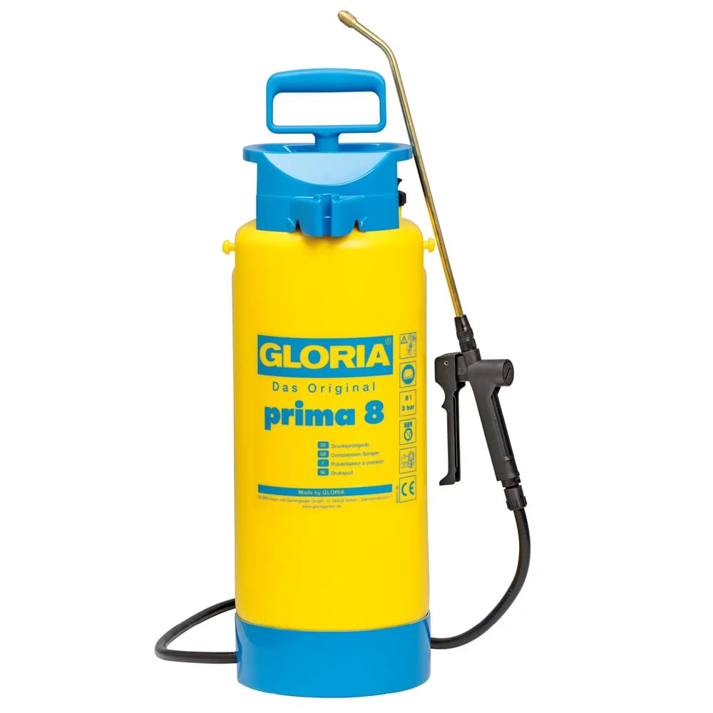 Gloria Drucksprühgerät Drucksprüher - 8 l Gartenspritze, Unkrautspritze 000099.0000