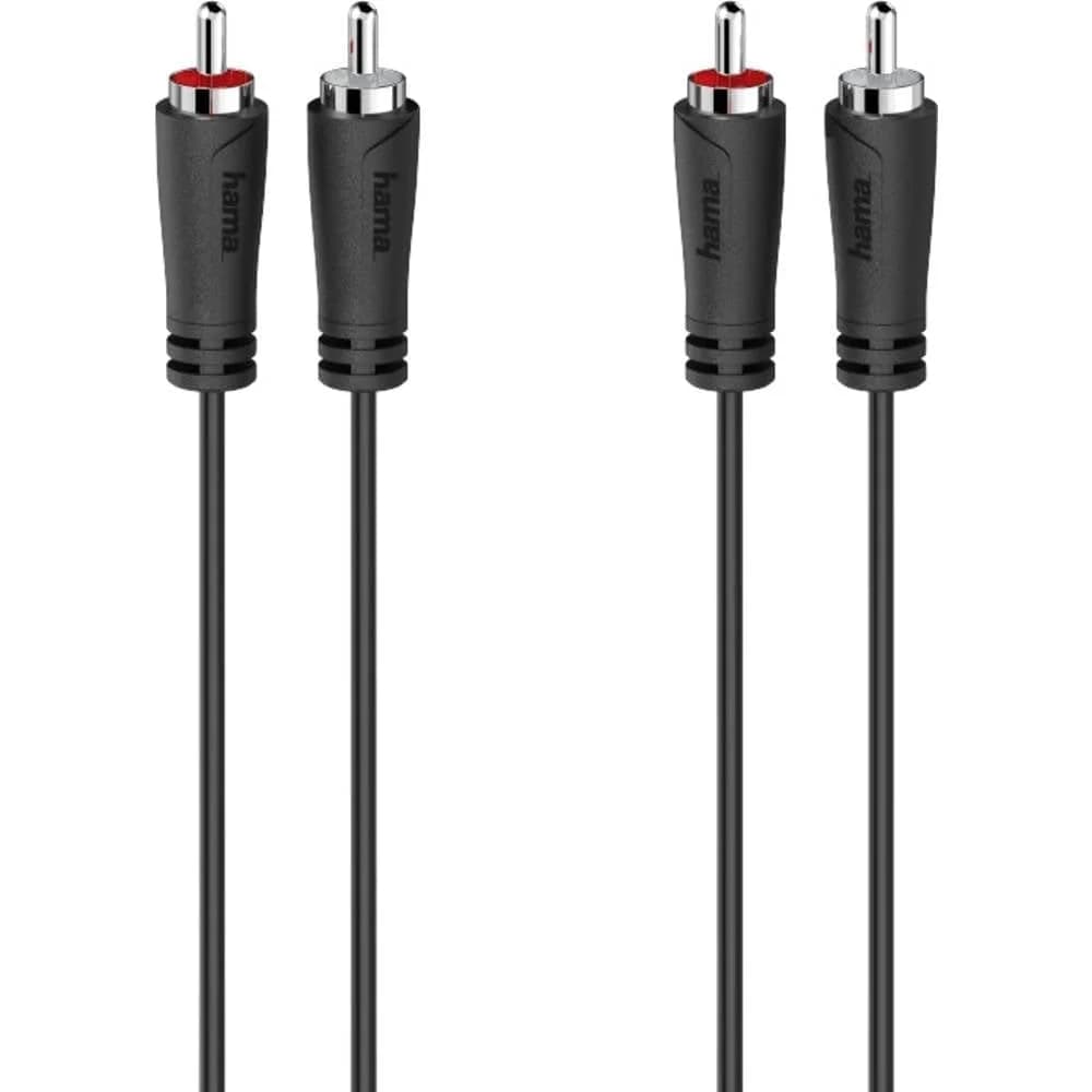 Hama 00205257 Audio-Kabel 1,5 m 2 x RCA Schwarz