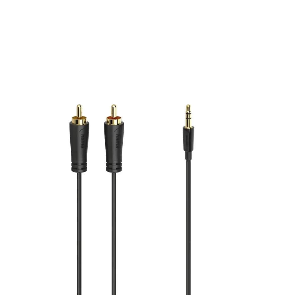 Hama 205260 Audio Kabel 3,5mm Klinken Stecker auf 2 Cinch Stecker