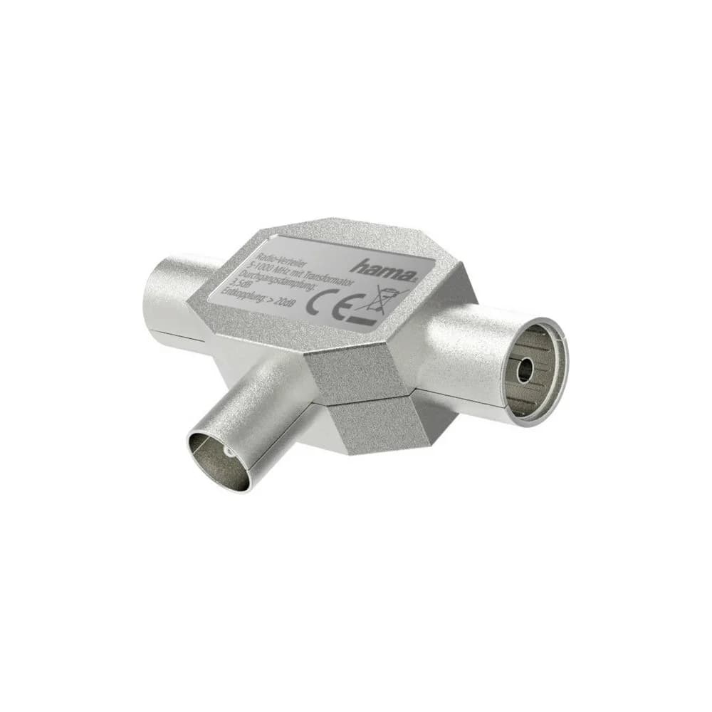 Hama Antennenverteiler 2x Koaxial, Metallgehäuse, 1000MHz