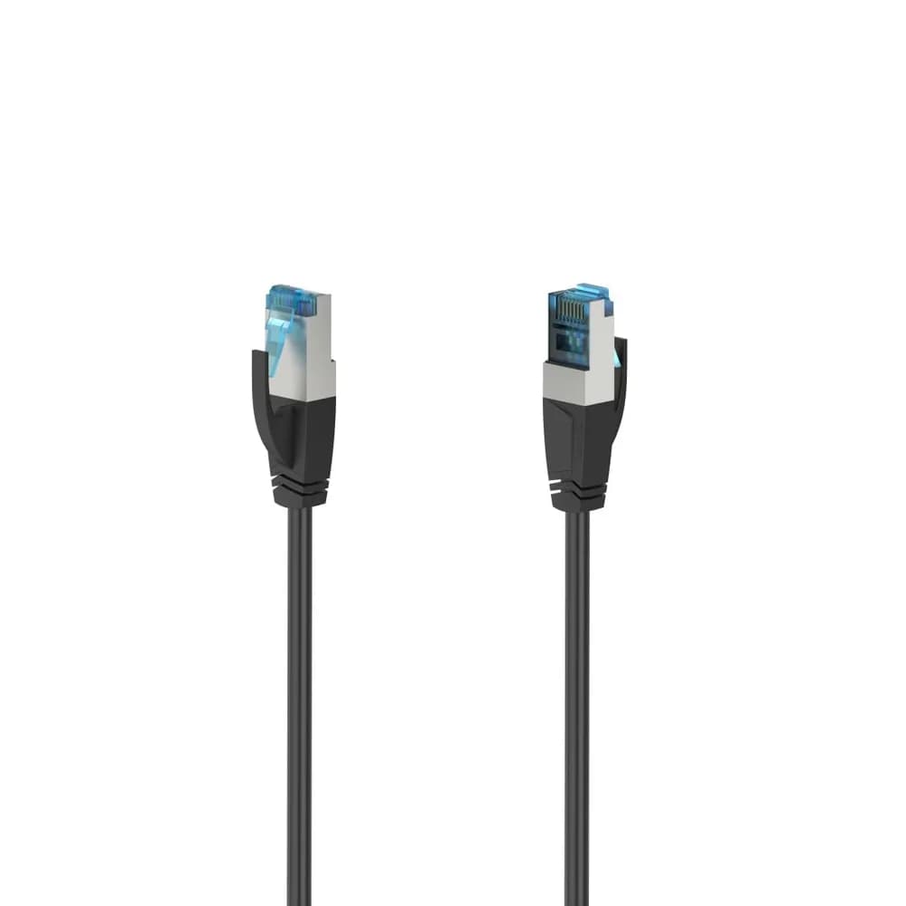 Hama Netzwerkkabel, CAT-6a, 10 Gbit/s, LAN-Kabel schwarz
