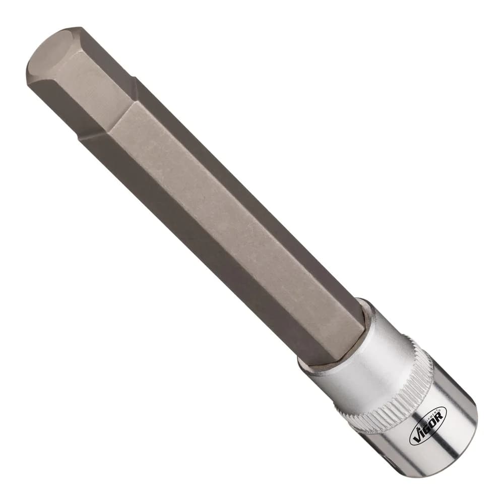 VIGOR Steckschlüssel-Einsatz V7158-7 Vierkant hohl 10 mm (3/8 Zoll) Innen-Sechskant Profil 11