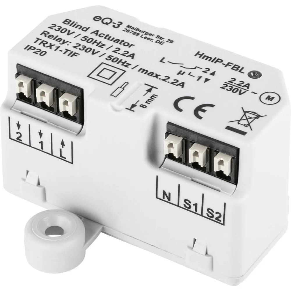 Homematic IP Jalousieaktor – Unterputz 151398A0A Smart-Home-Steuerelement weiß