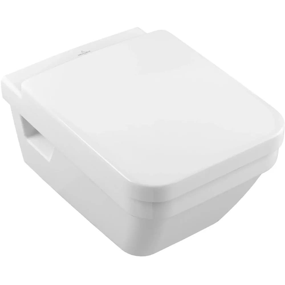 V&B Combi-Pack Wand-WC D-Flush Architectura 37x53cm, wandhängend, waagerecht, weiß