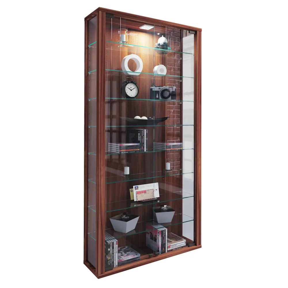 VCM Vitrine »Vitrosa Maxi« braun, 59x118x18 cm