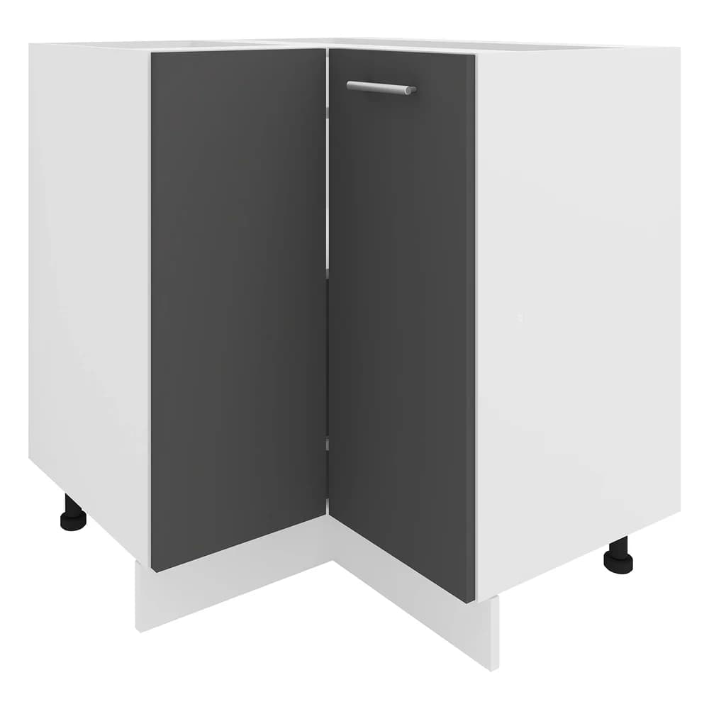 VCM Eckschrank »Esilo« grau, 76x82x76 cm