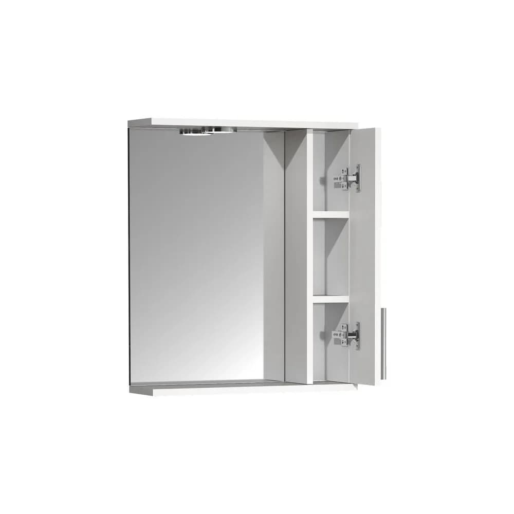 VCM Badmöbel Spiegelschrank Lisalo weiß H. 60 x B. 50 x T. 14 cm