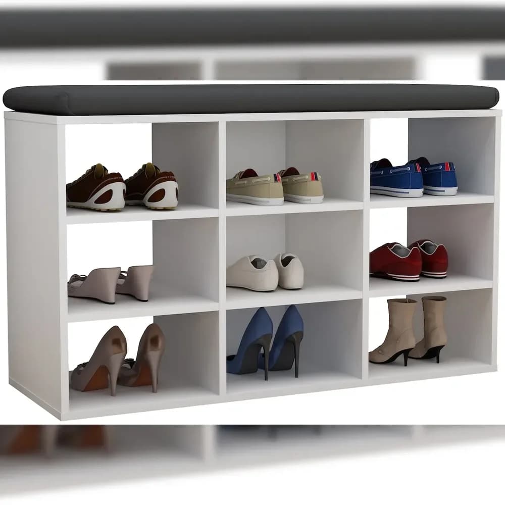Schuhregal HINSOL Weiß ca. 80x50x30 cm