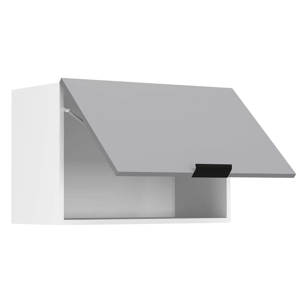 VCM Küchenmöbel Hängeschrank Fasola Weiß / Anthrazit H. 40 x B. 60 x T. 31 cm