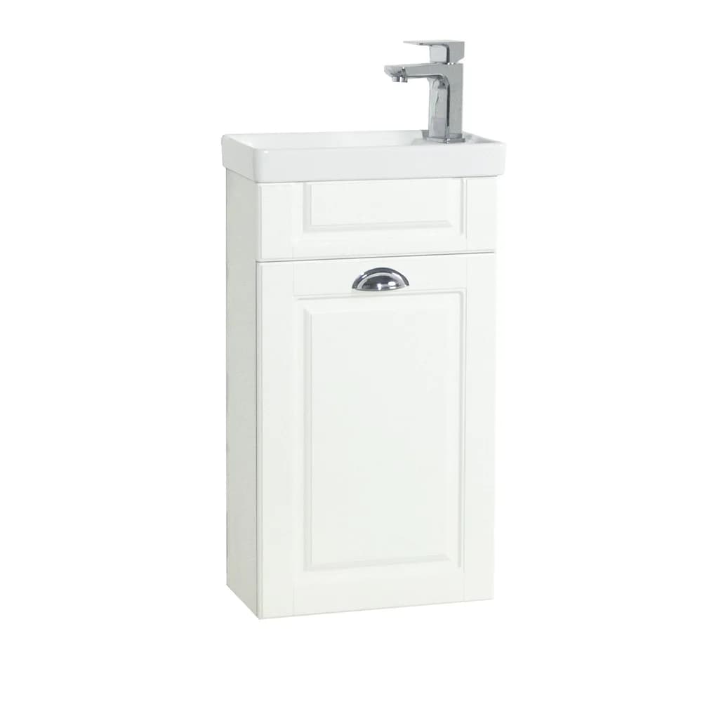 VCM Badmöbel Waschtisch Casalo Weiß H. 83 x B. 41 x T. 22 cm