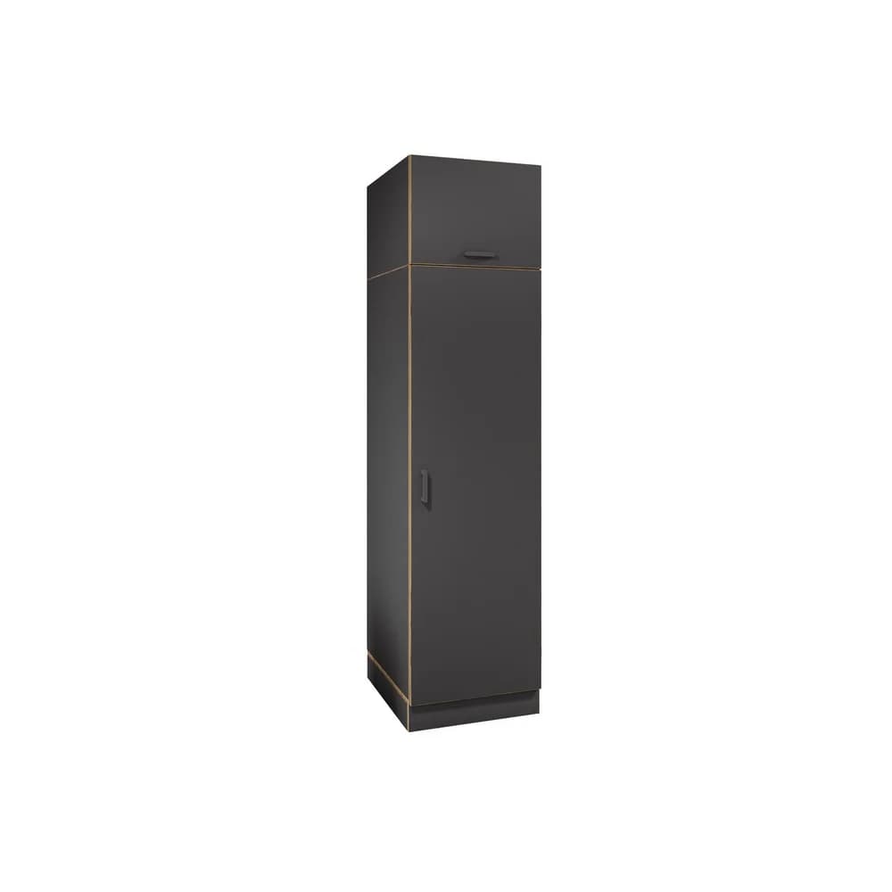 VCM Badmöbel Hochschrank Rislo Anthrazit H. 200 x B. 50 x T. 60 cm