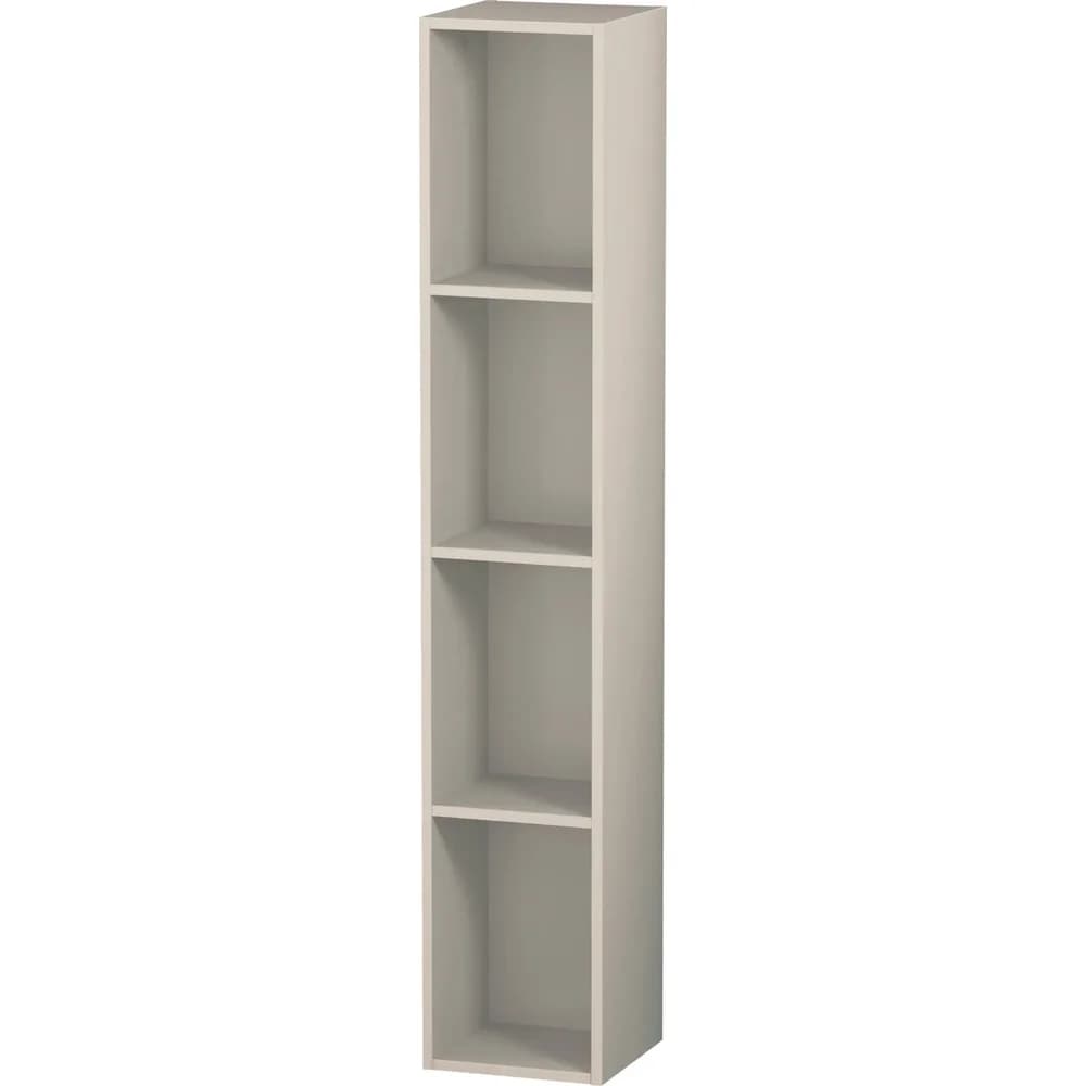 Duravit L-Cube Regalelement LC120509191 18x18cm, 4 Fächer, vertikal, taupe matt