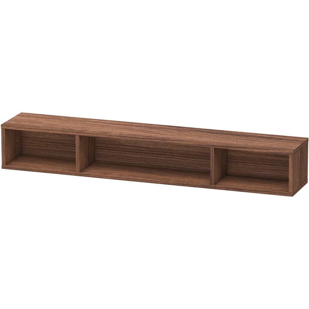 Duravit Regalelement L-Cube 80x14cm, Nussb dkl., 3 Fäch., horizontal