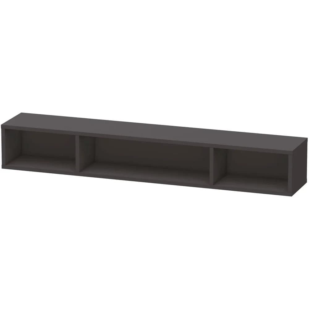 Duravit Regalelement L-Cube 80x14cm, graph matt, 3 Fäch., horizontal