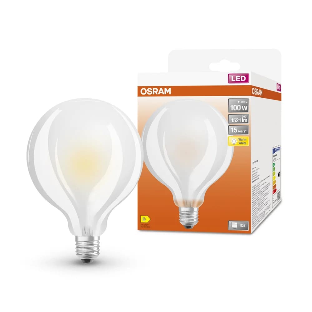 OSR 405807580851 - LED-Lampe STAR GLOBE95 E27, 11 W, 1521 lm, 2700 K, Filament