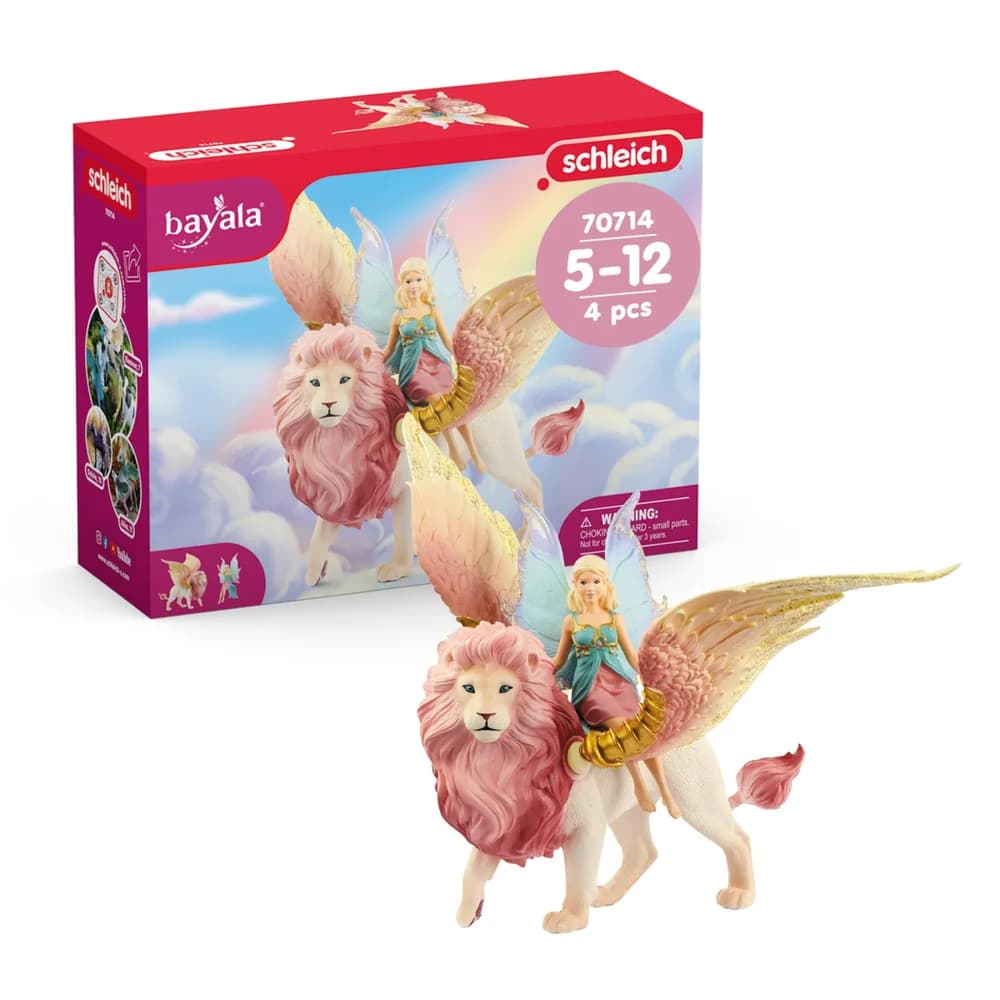 Schleich® Spielfigur 70714 bayala® Elfe auf geflügeltem Löwen