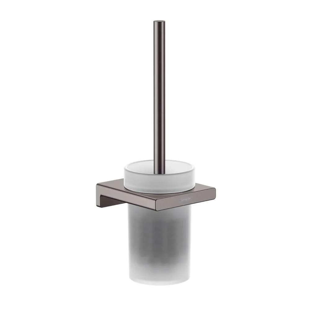 Hansgrohe WC-Bürste AddStoris Gebürstetes Schwarzchrom Metall, Glas 41752340