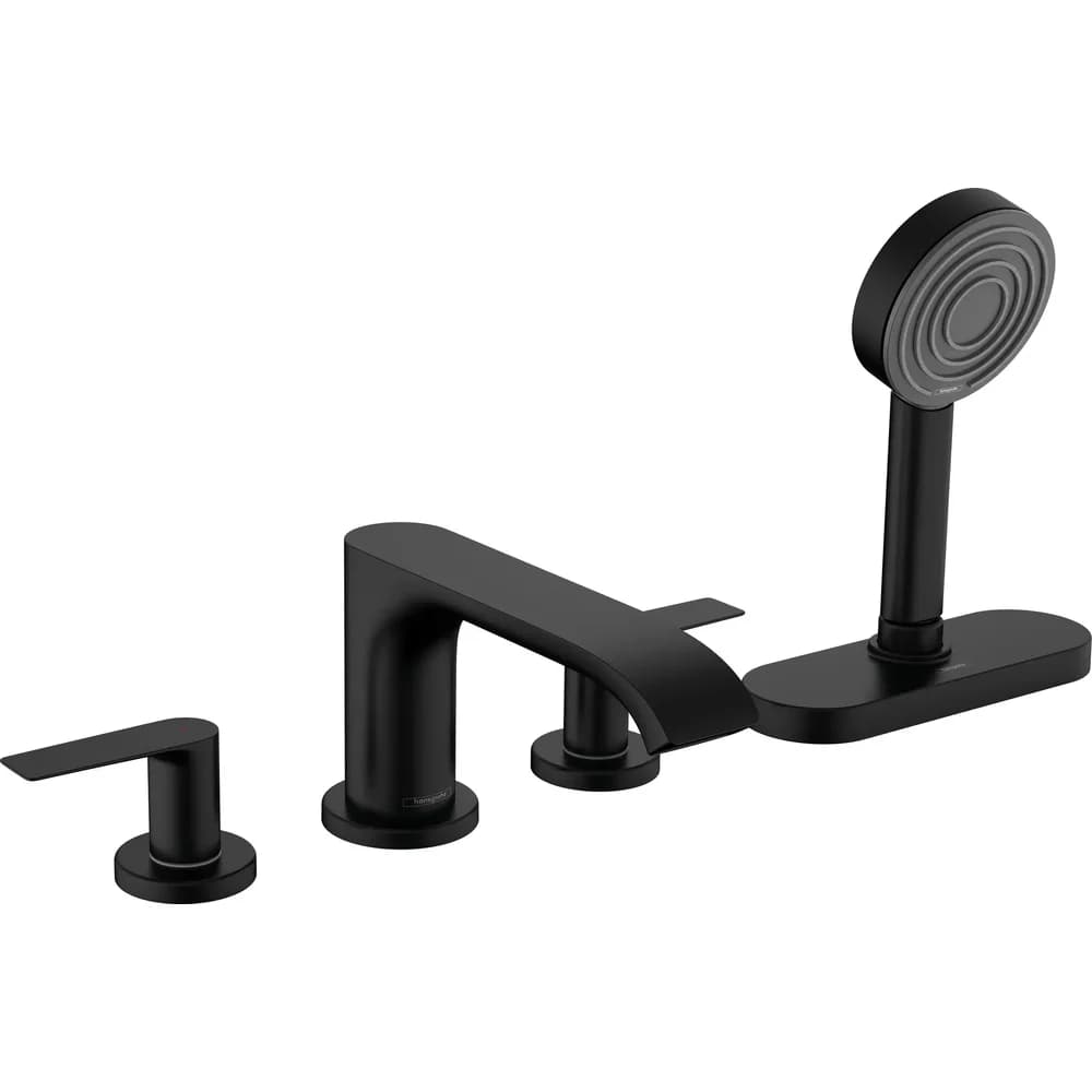 HANSGROHE 75444670 4-Loch Wannenarmatur Vivenis F-Set - Schwarz